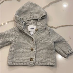 Old navy grey button up sweater